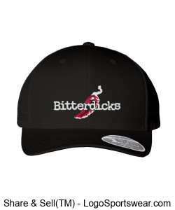 BITTER BLACK Baseball Cap Design Zoom